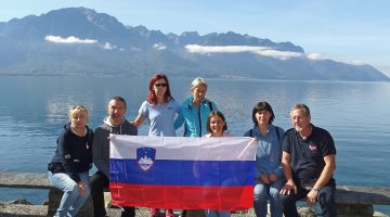 Members of Slovenian Cerebrovascular Disease Association on a trip