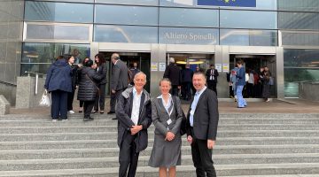 President of AIA at the European Parliament, in Bruxelles